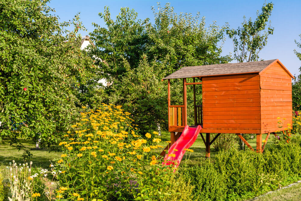Detský záhradný domček so šmýkalkou na mieru Bratislava Domčeky