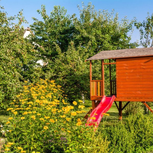 Detský záhradný domček so šmýkalkou na mieru Bratislava Domčeky